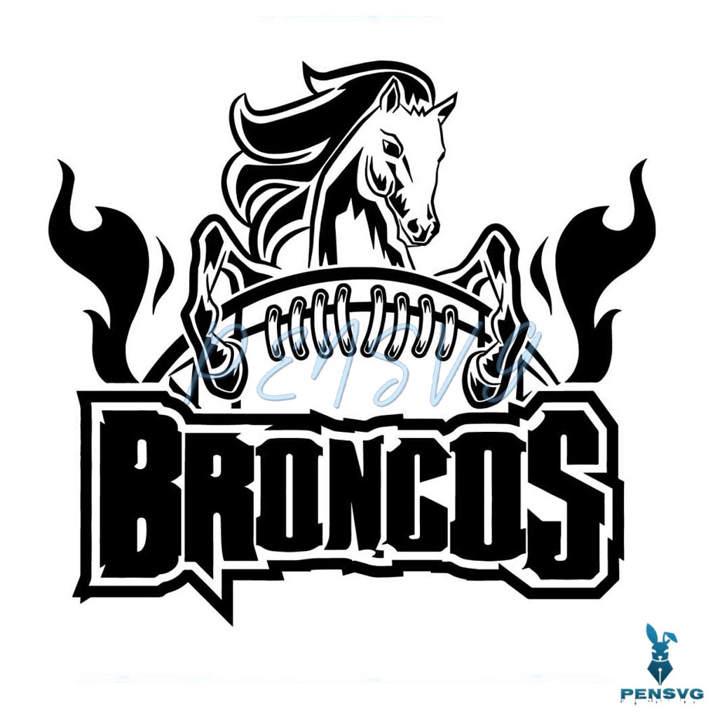 Broncos Football Svg Cricut Digital Download