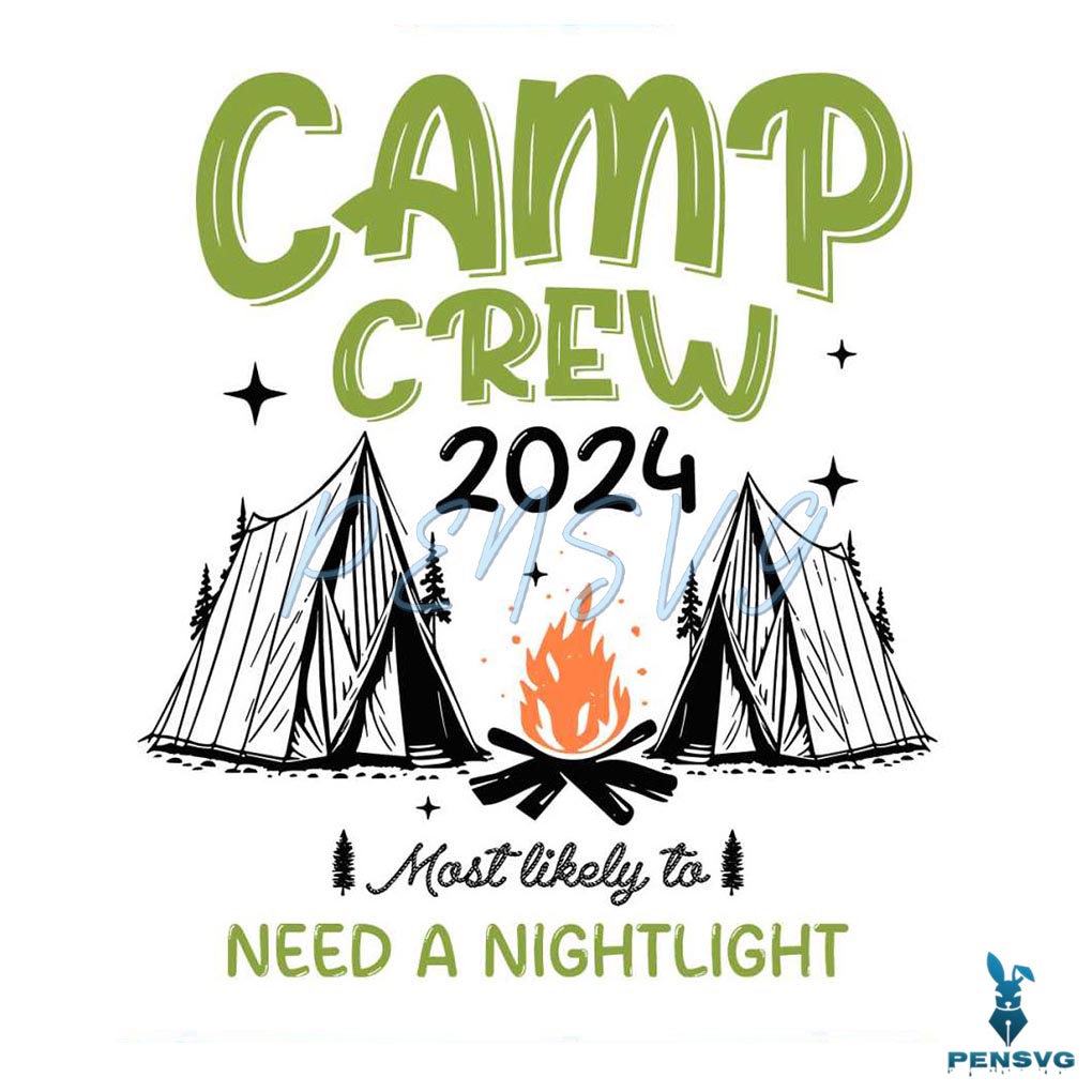Camp Crew 2024 Funny Camper SVG