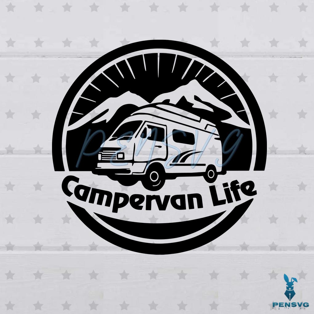 Camper Van Vanlife SVG Files for Cricut Sublimation Files