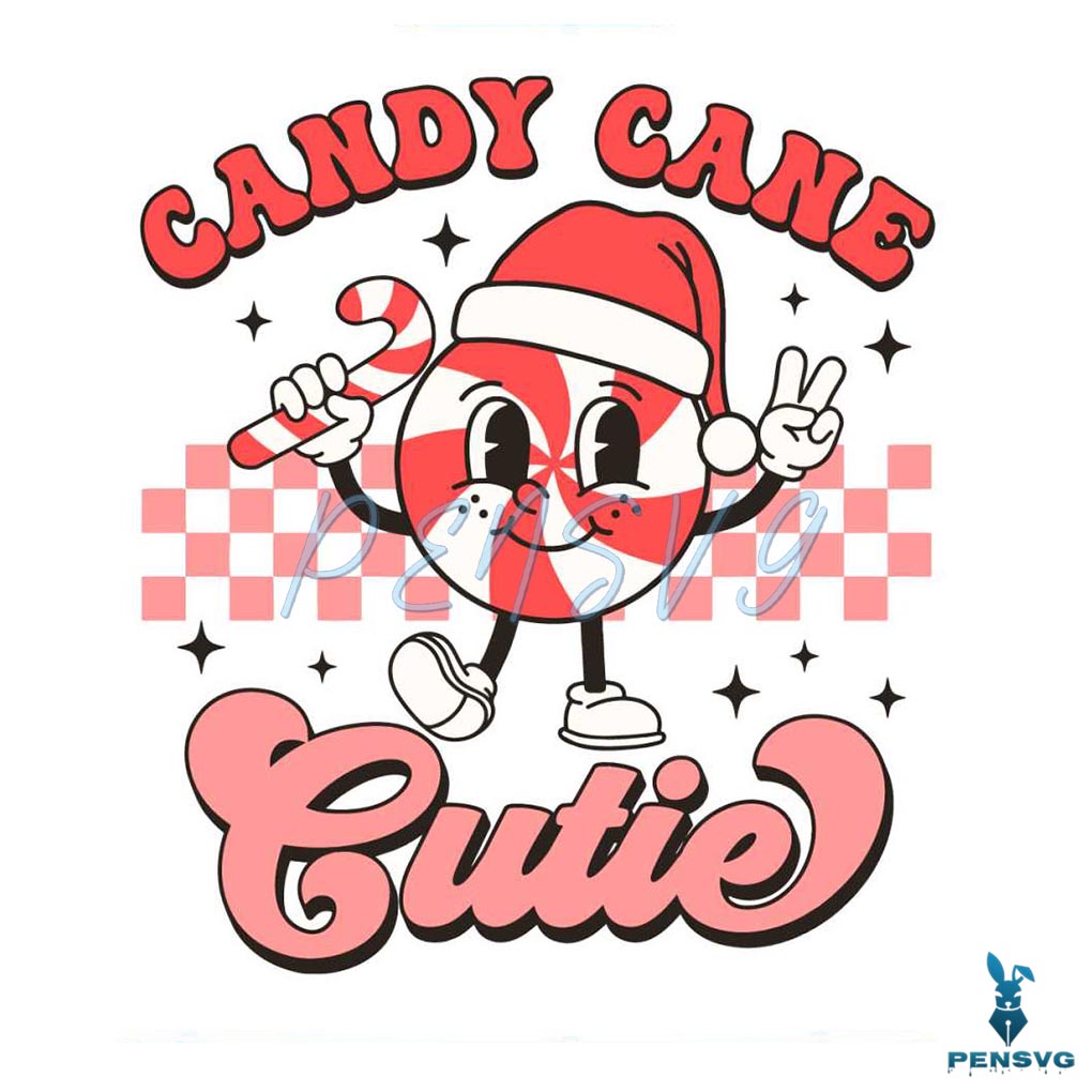 Candy Cane Cutie Christmas Crew SVG