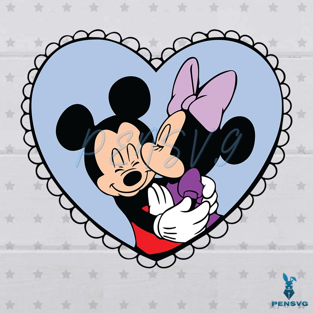 Candy Hearts Svg Digital File, Mickey Valentines Day Svg, Minnie Svg