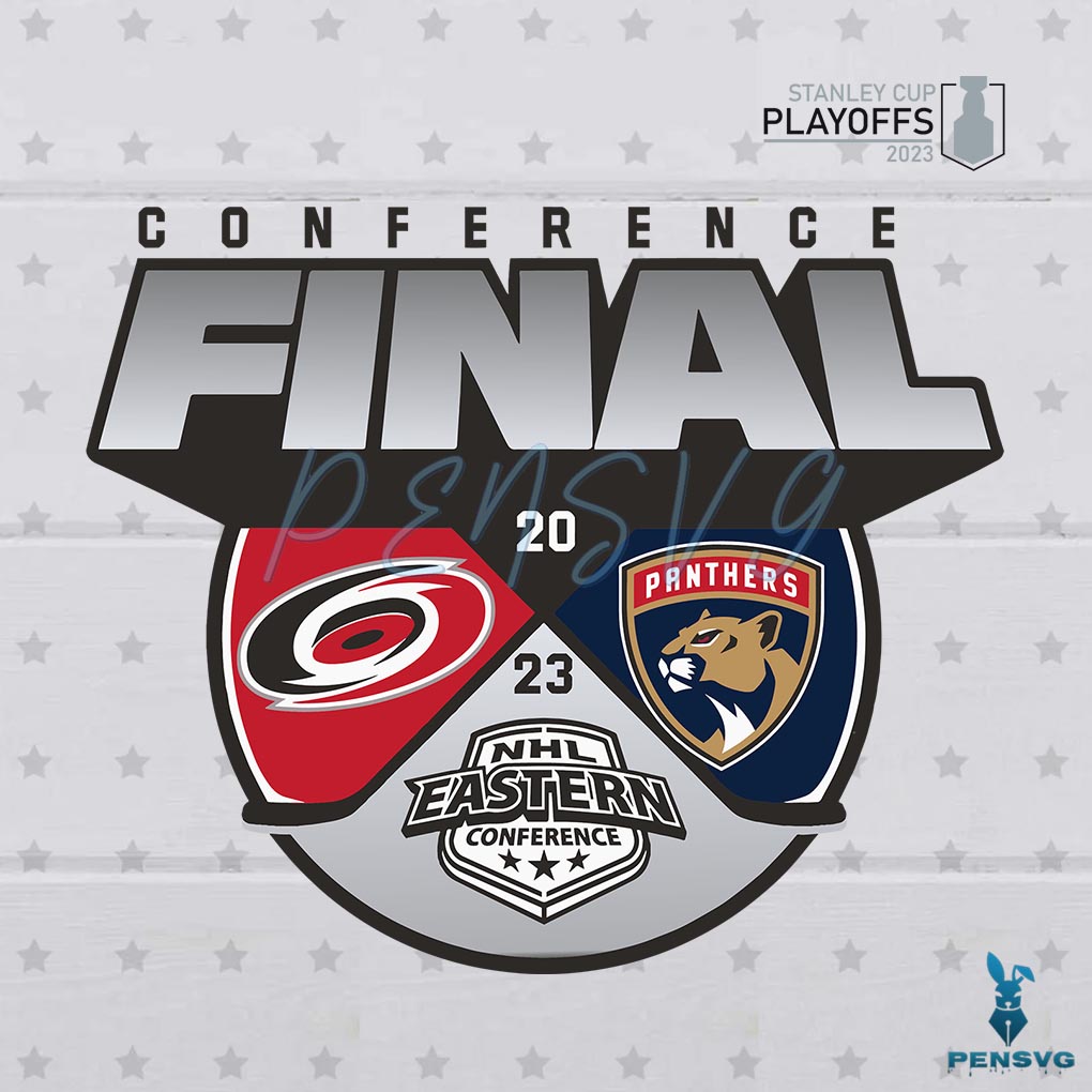 Carolina Hurricanes vs Florida Panthers 2023 NHL Eastern Conference Final SVG