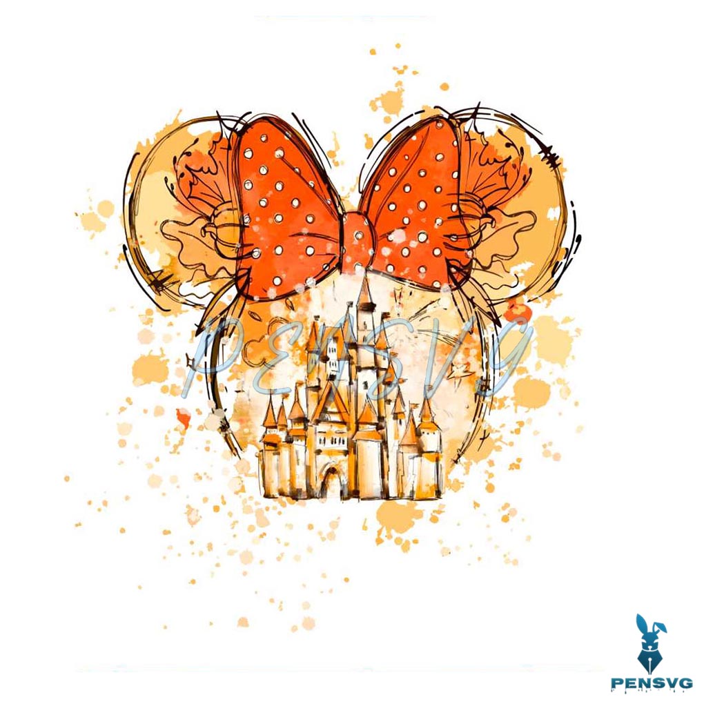Castle Disney Happy Fall PNG Minnie Mouse PNG Download