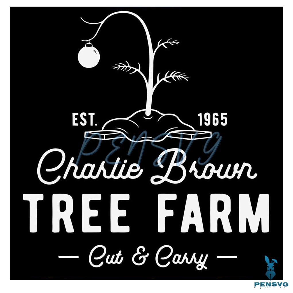 Charlie Brown Christmas Tree Farm Cute And Carry SVG File