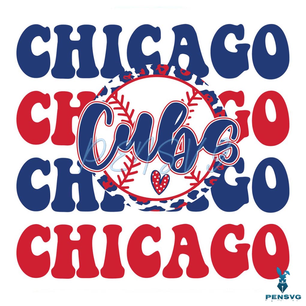 Chicago Cubs Baseball MLB SVG