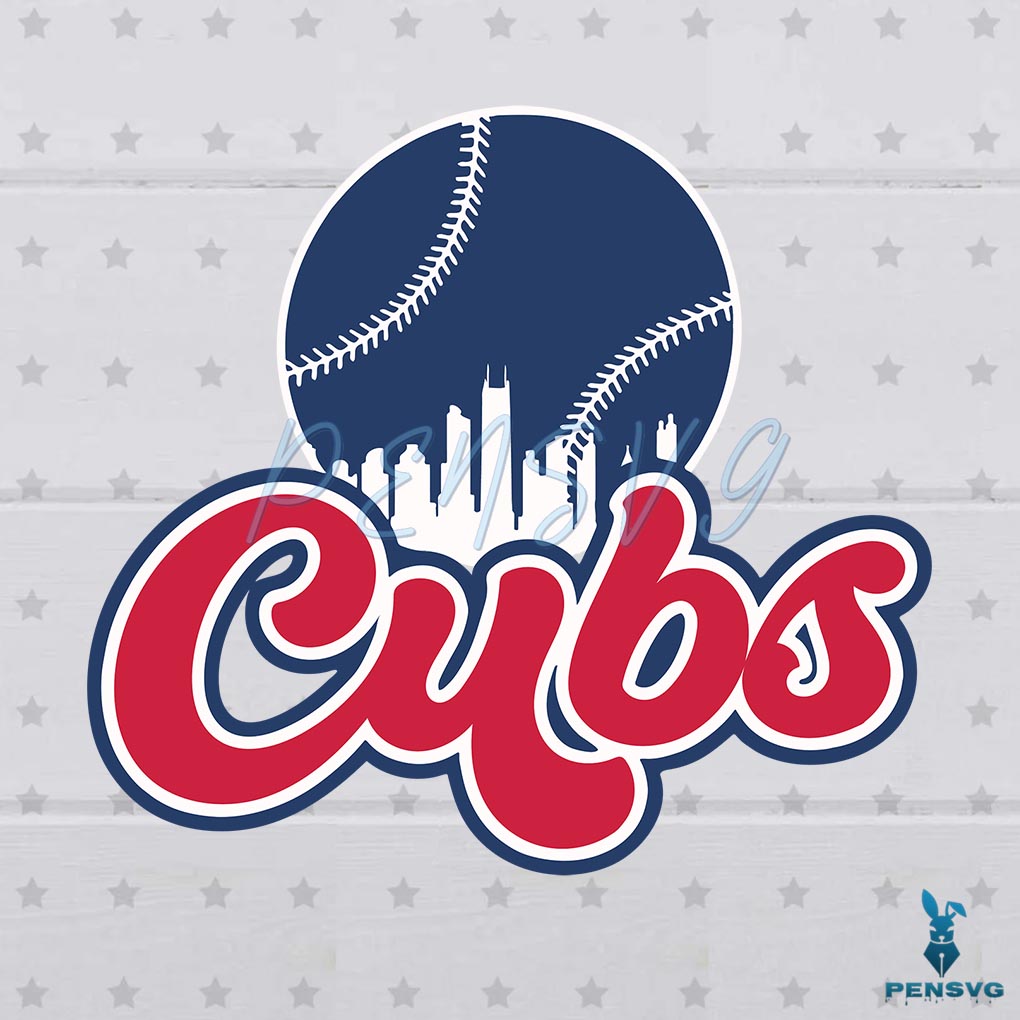 Chicago Cubs MLB Baseball SVG Digital File