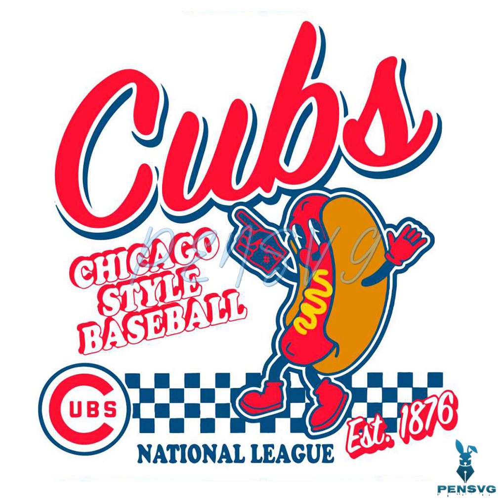 Chicago Style Baseball National League Est 1876 SVG