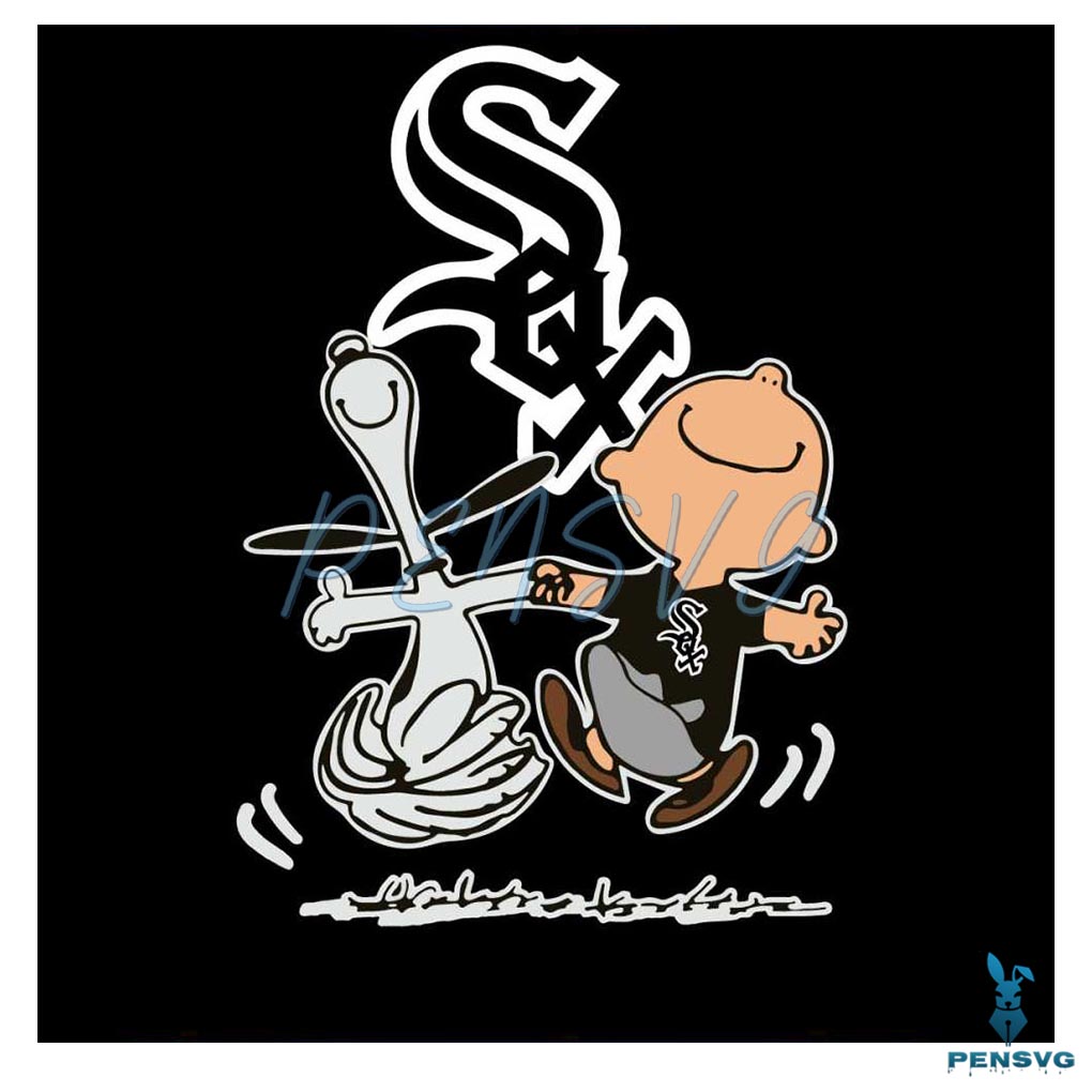 Chicago White Sox MLB Snoopy And Charlie Brown SVG File
