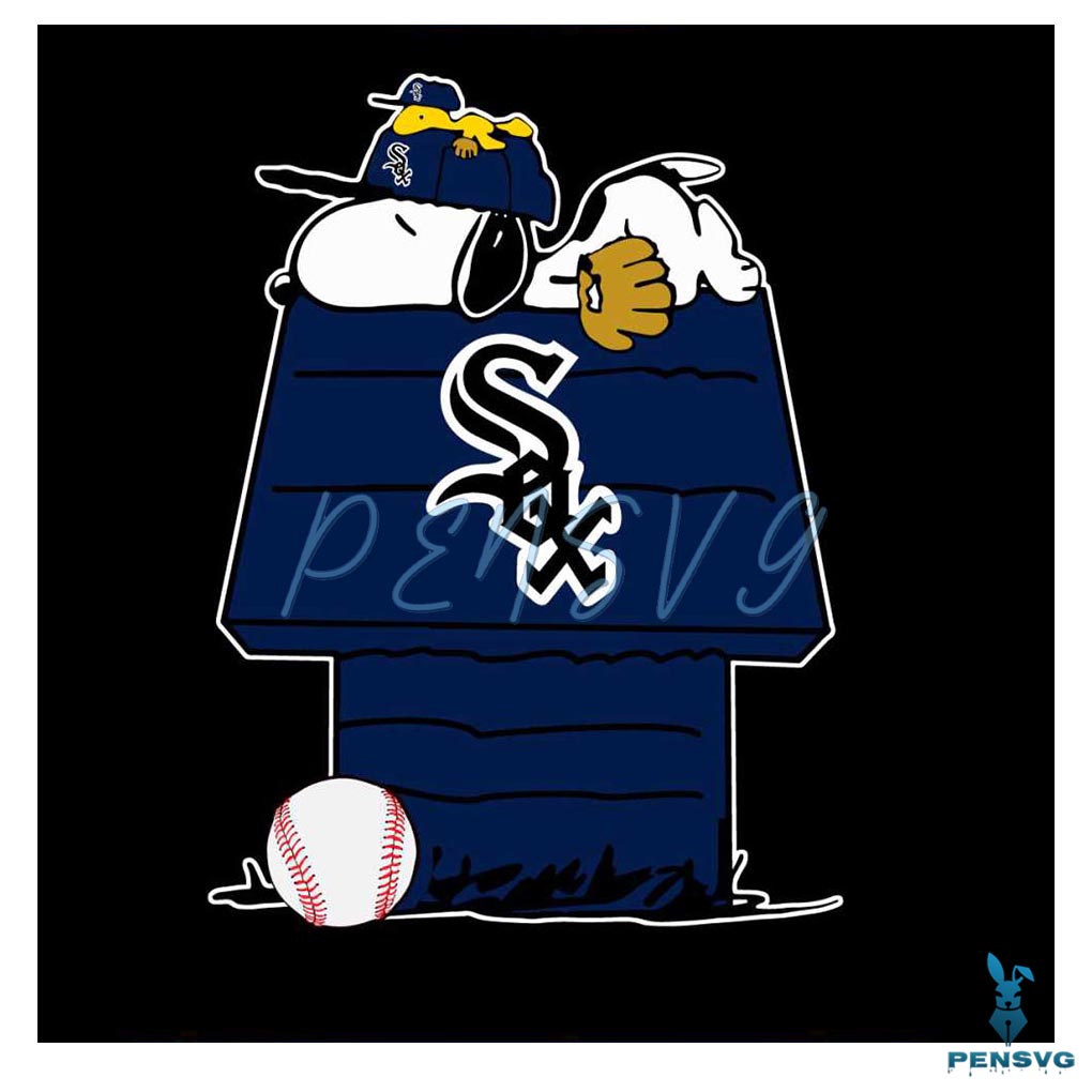 Chicago White Sox MLB Team Snoopy Sleep SVG Download