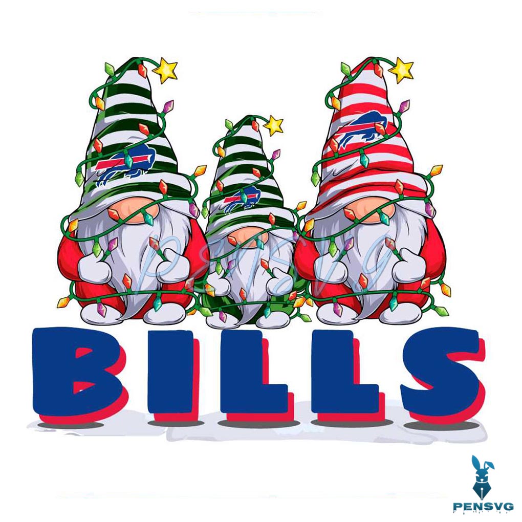 Christmas Gnomes Buffalo Bills 1960 SVG Download