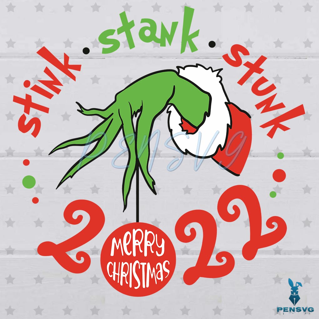 Christmas Stink Stank Stunk SVG Grinch Fingers Cutting Files