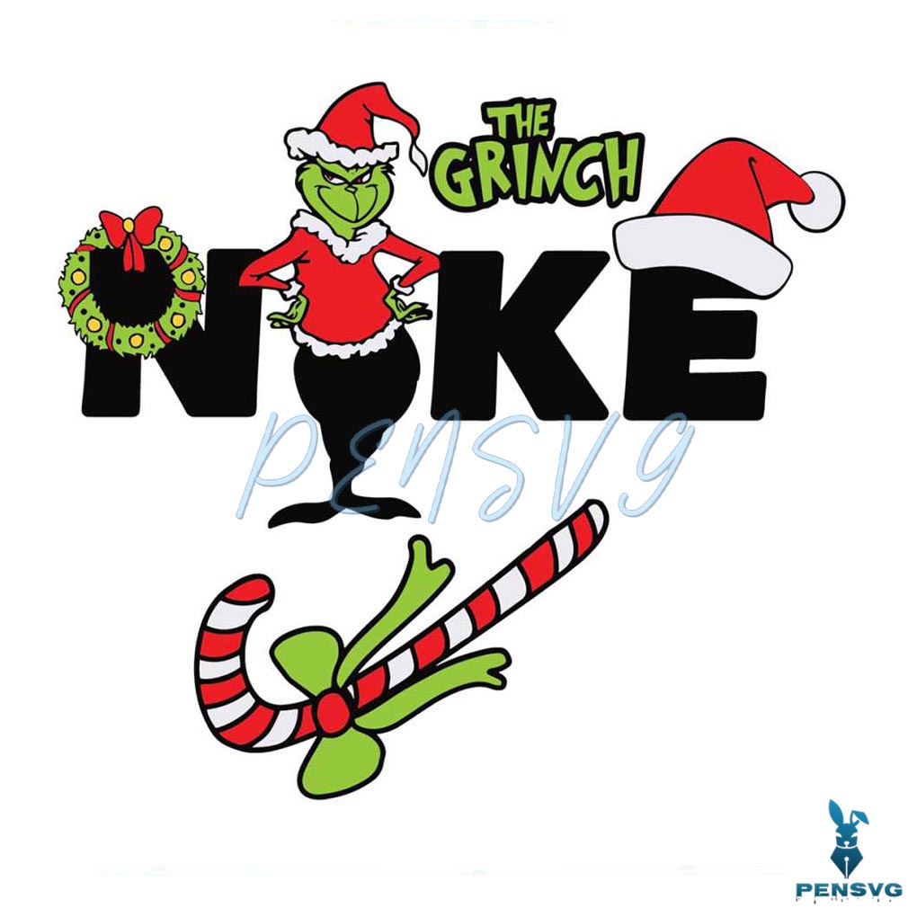 Christmas The Grinch Nike SVG