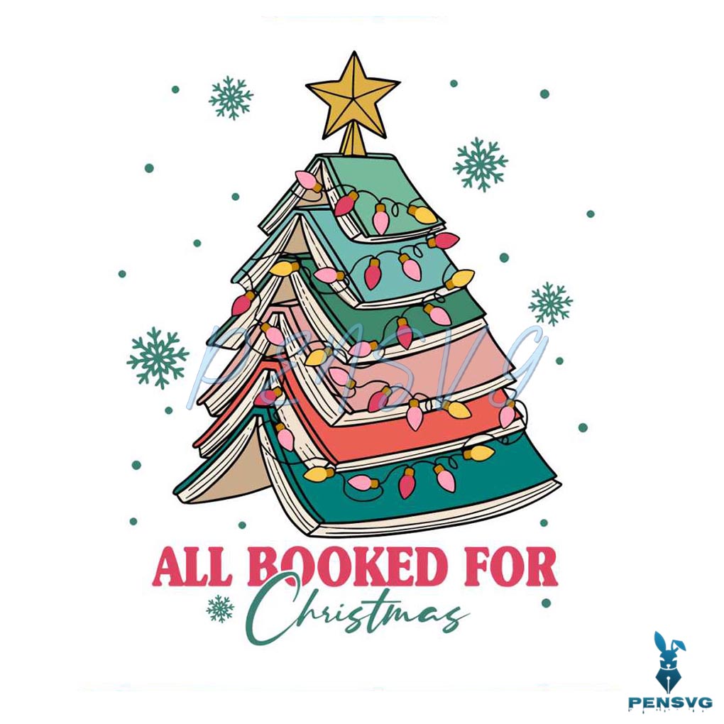 Christmas Tree All Booked For Christmas SVG File For Cricut