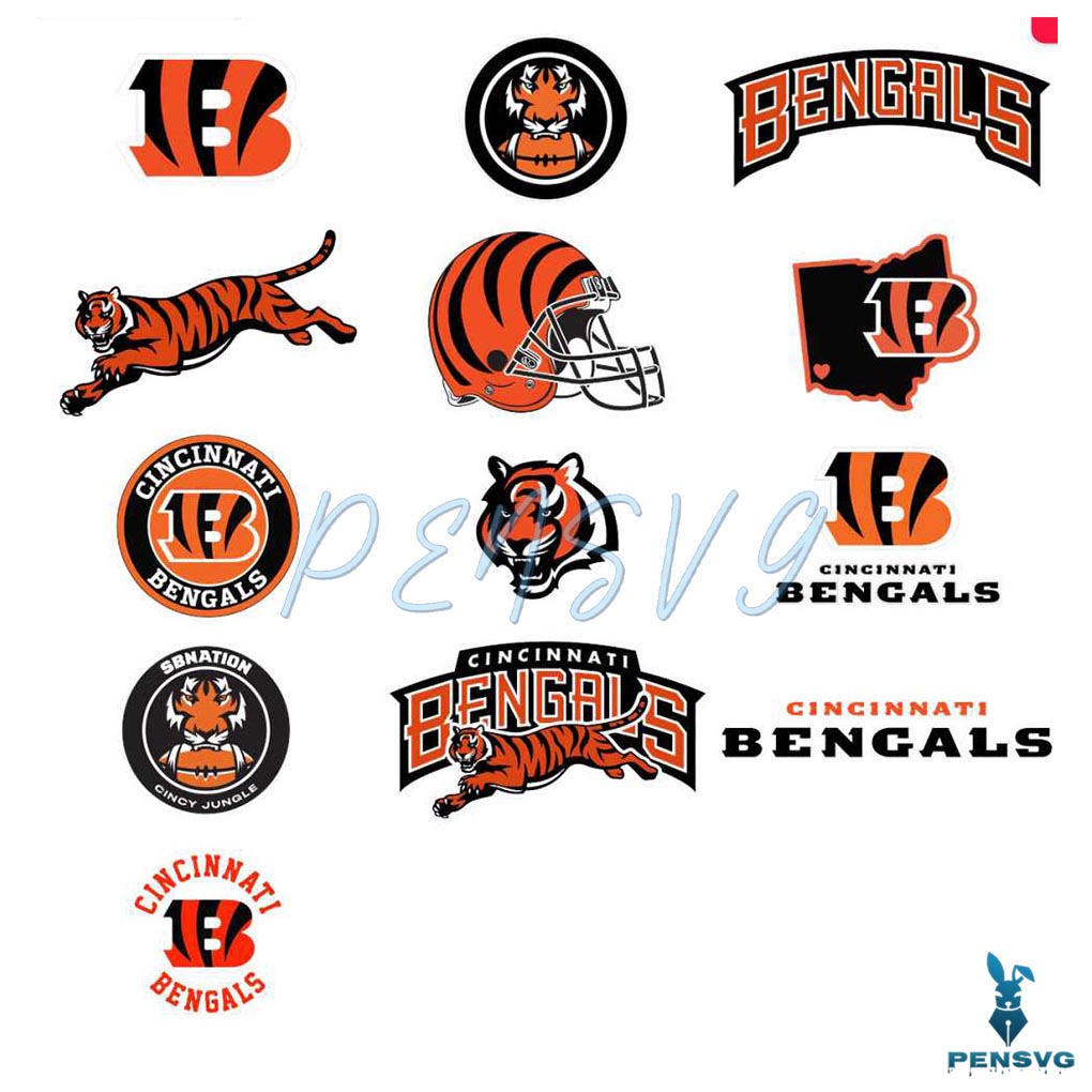Cincinnati Bengals Logo Svg Bundle Files
