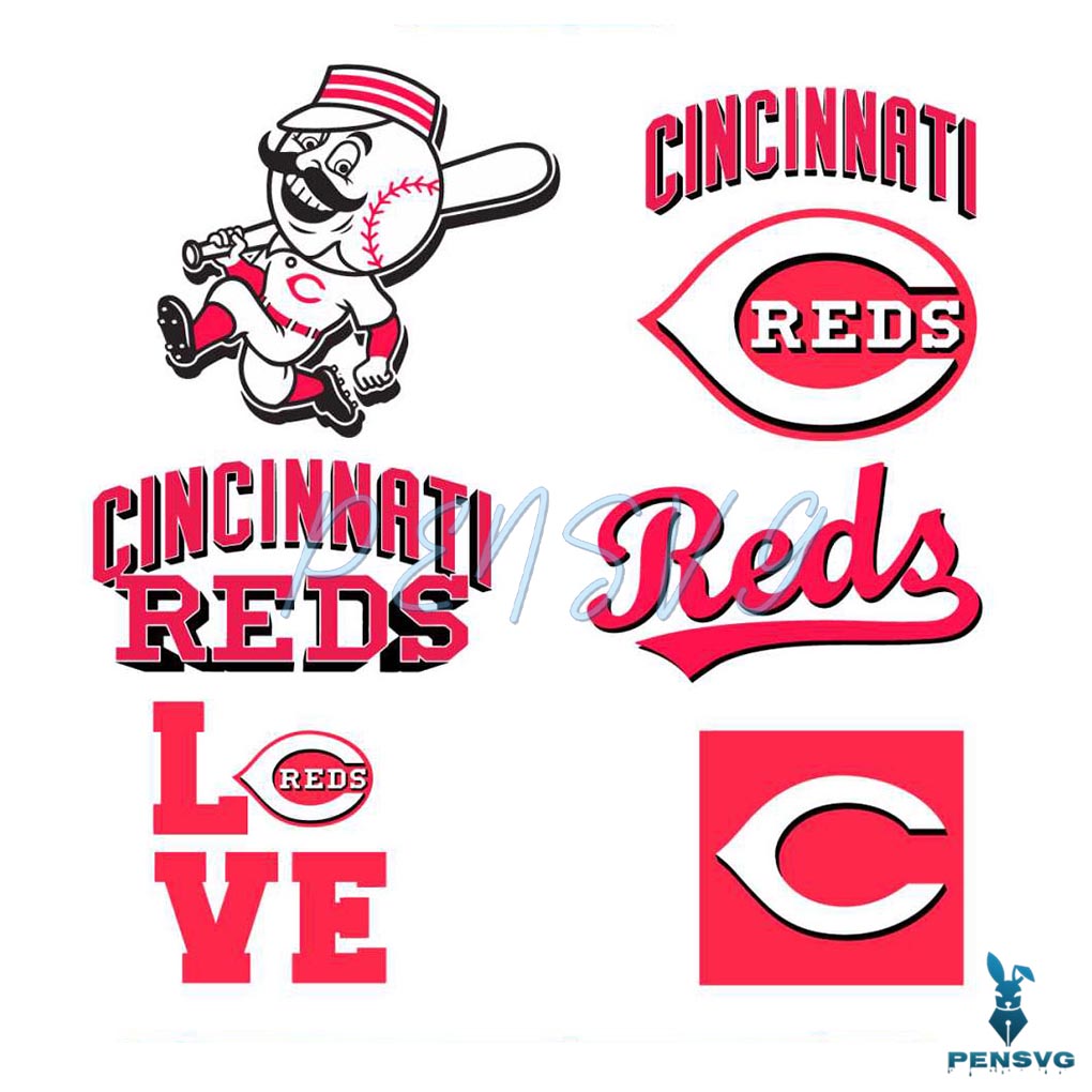 Cincinnati Reds Logo MLB Team SVG Bundle