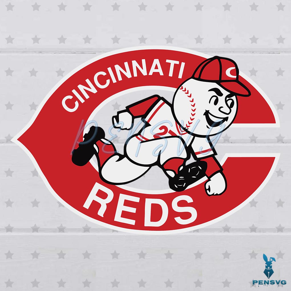 Cincinnati Reds Player Running SVG Digital File, MLB Svg