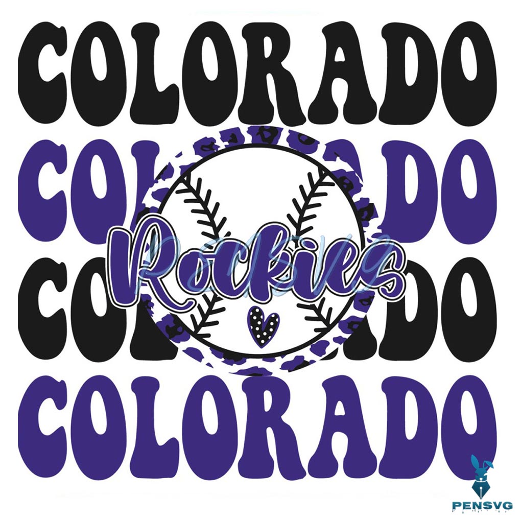 Colorado Rockies Baseball MLB SVG