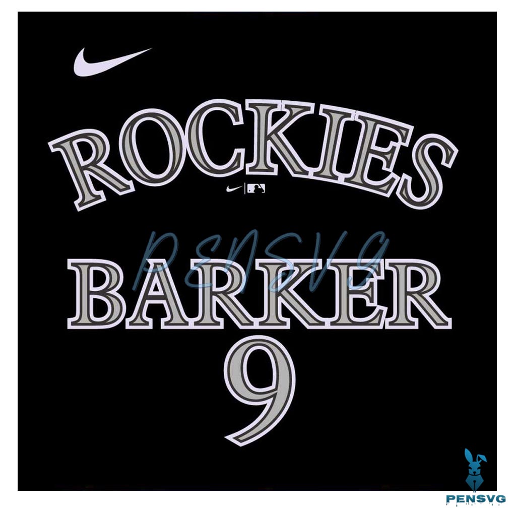 Colorado Rockies Baseball Team SVG