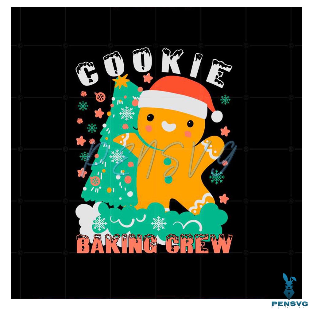 Cookie Baking Crew Merry Christmas Svg Graphic Designs Files