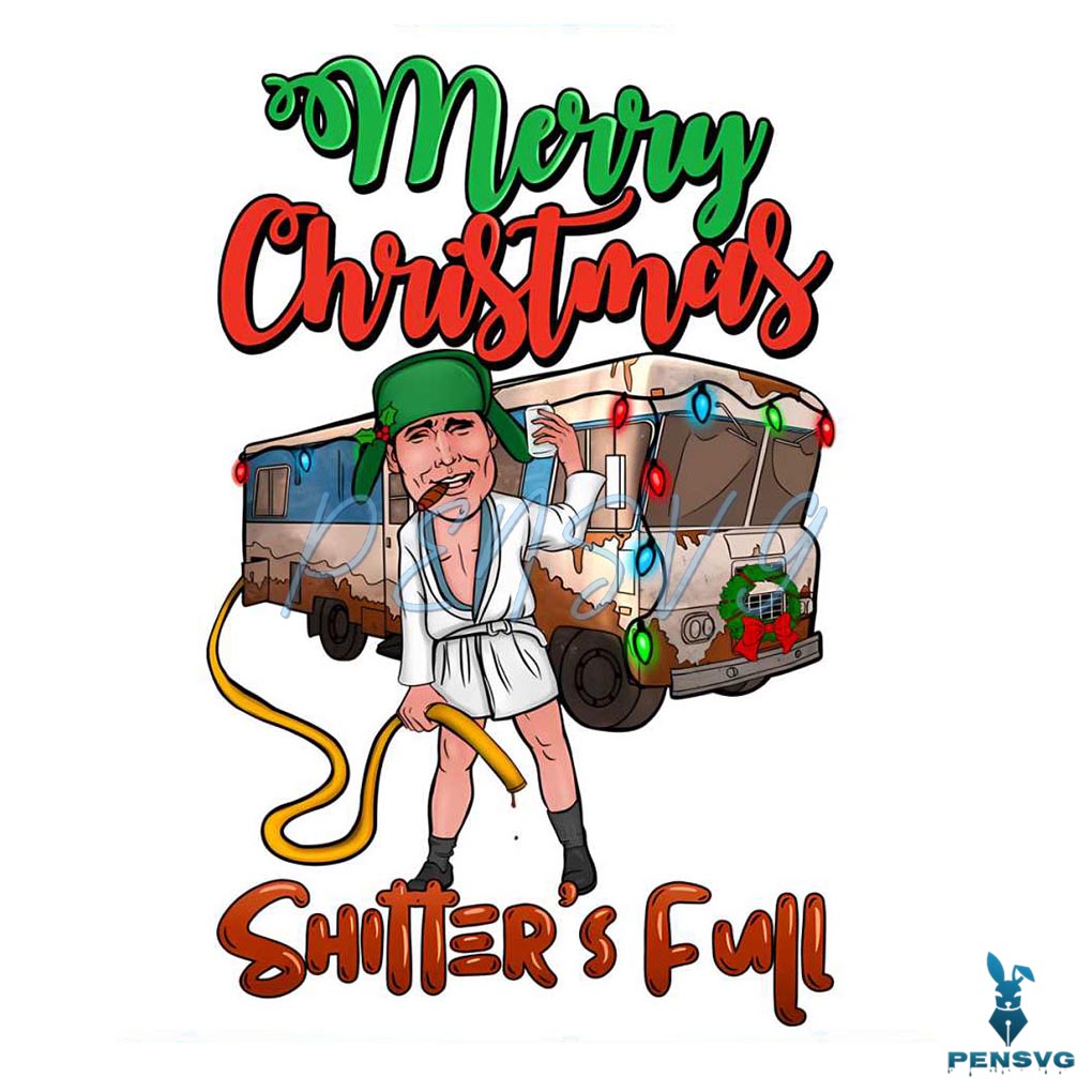 Cousin Eddie Merry Christmas Shitters Full PNG Download