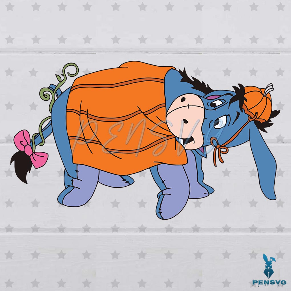 Cow Stitch Pumpkin Suit Halloween SVG Graphic Design File