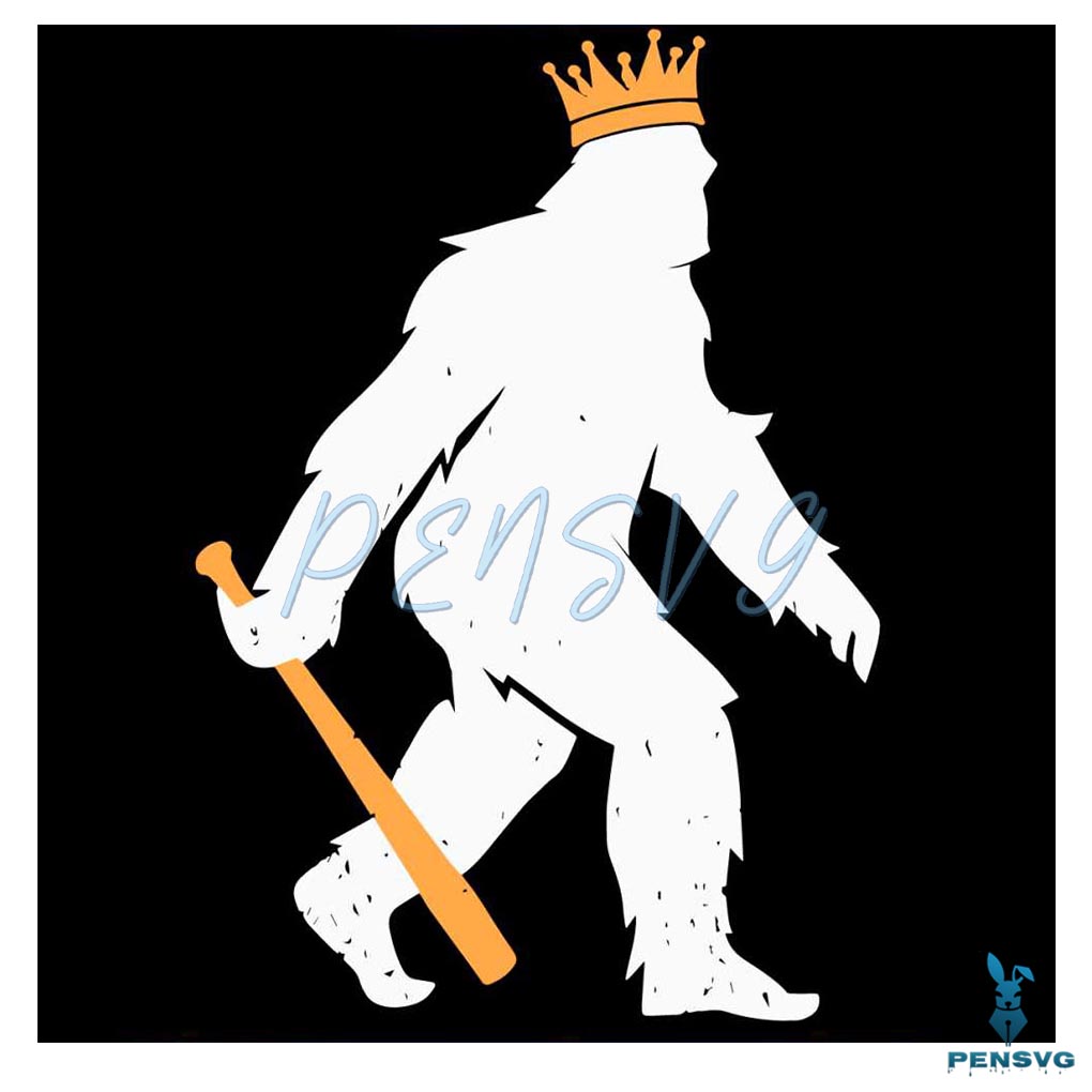 Crowned Pasquatch Kansas City Royals SVG