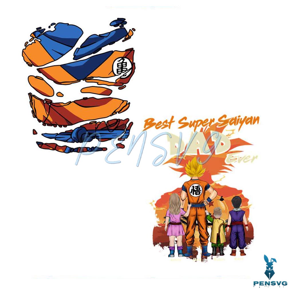 Custom Super Saiyan Dad Ever Dragon Ball PNG
