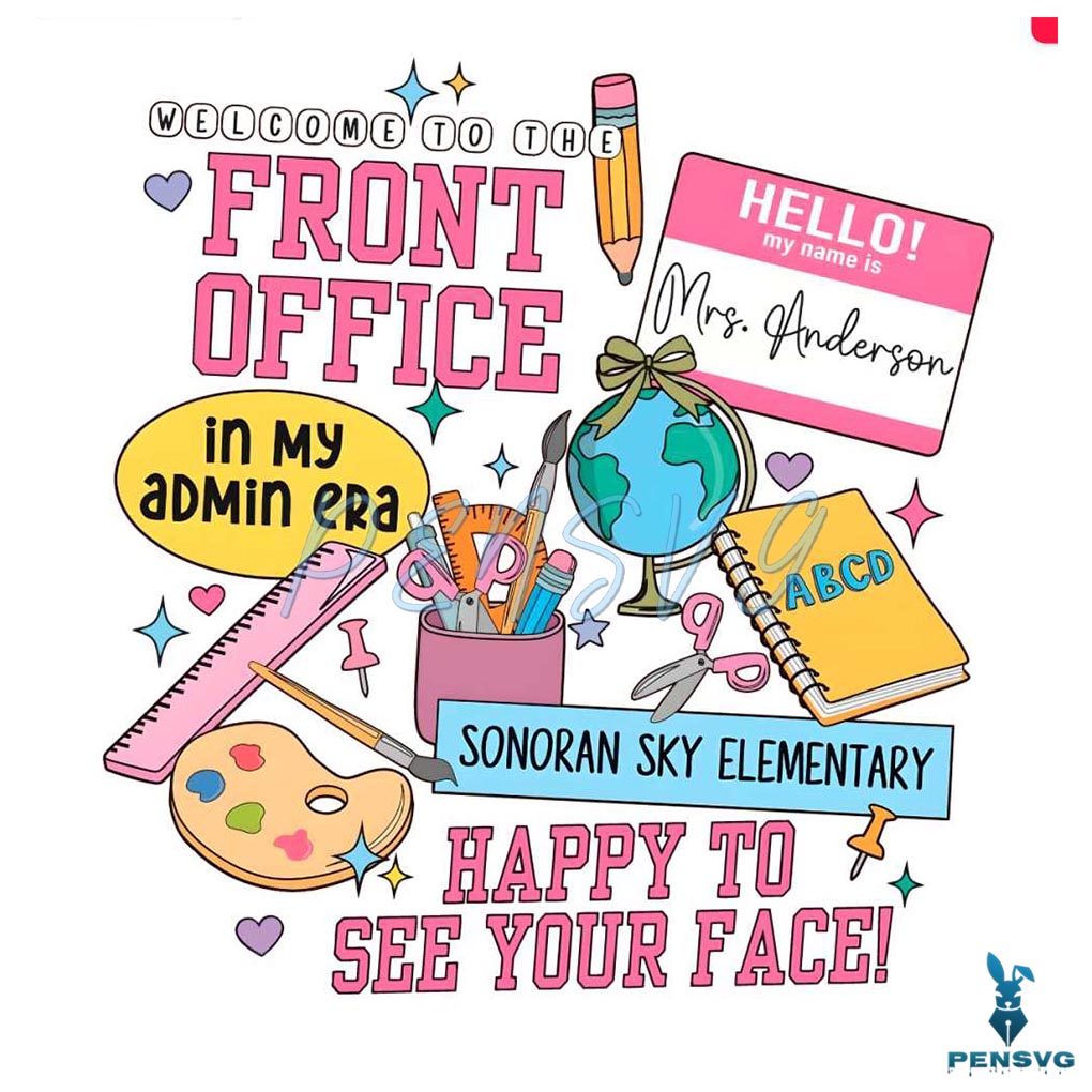 Custom Teacher Front Office In My Admin Era PNG