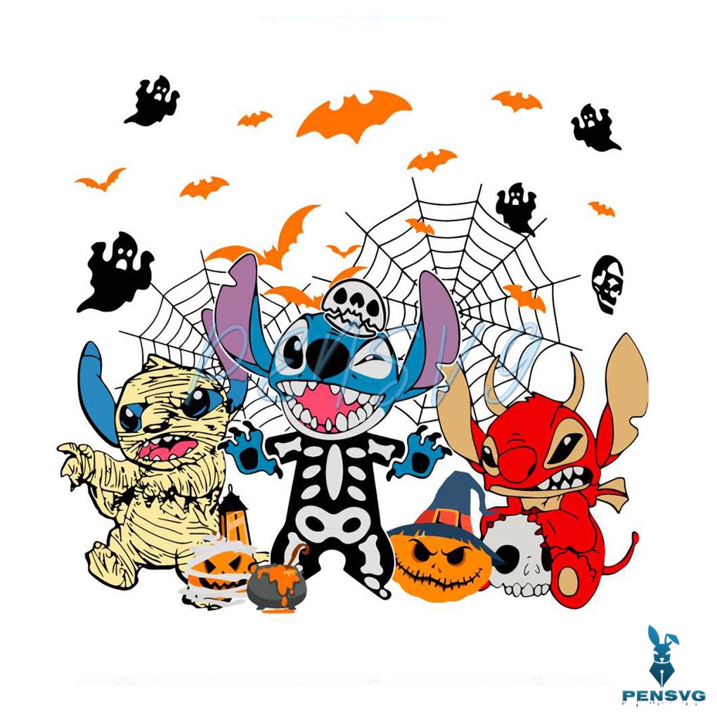 Cute Stitch Halloween SVG Disney Halloween SVG Digital File