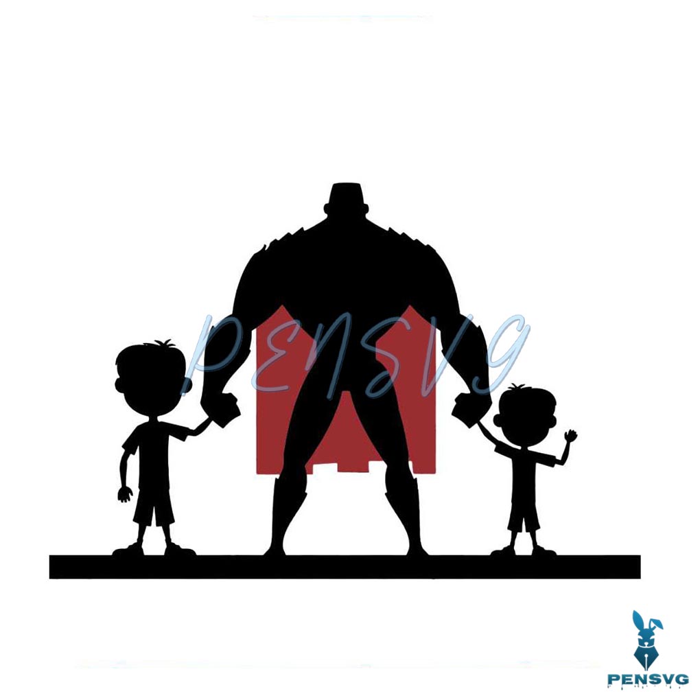 Dad Our Superhero Happy Fathers Day SVG Digital Cricut File
