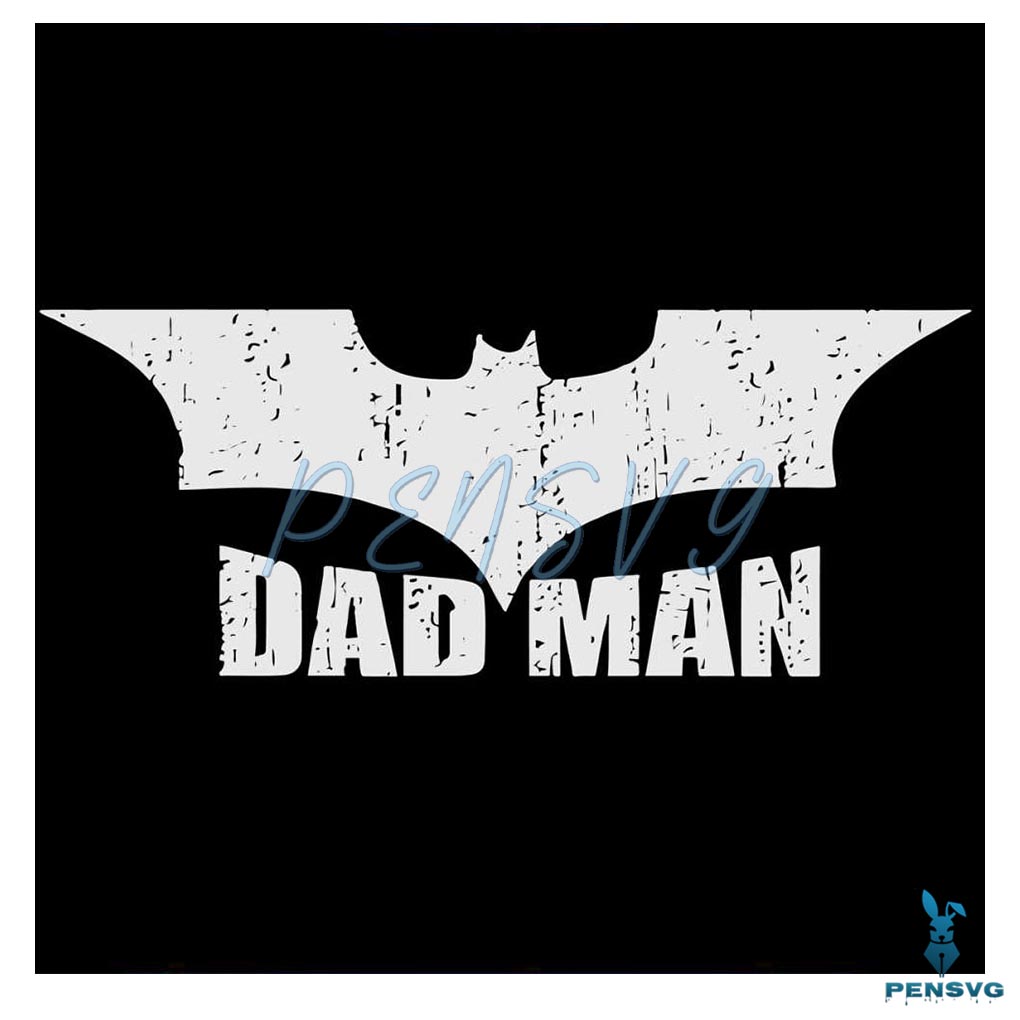 Dadman Superhero Funny Fathers Day Svg Cutting File