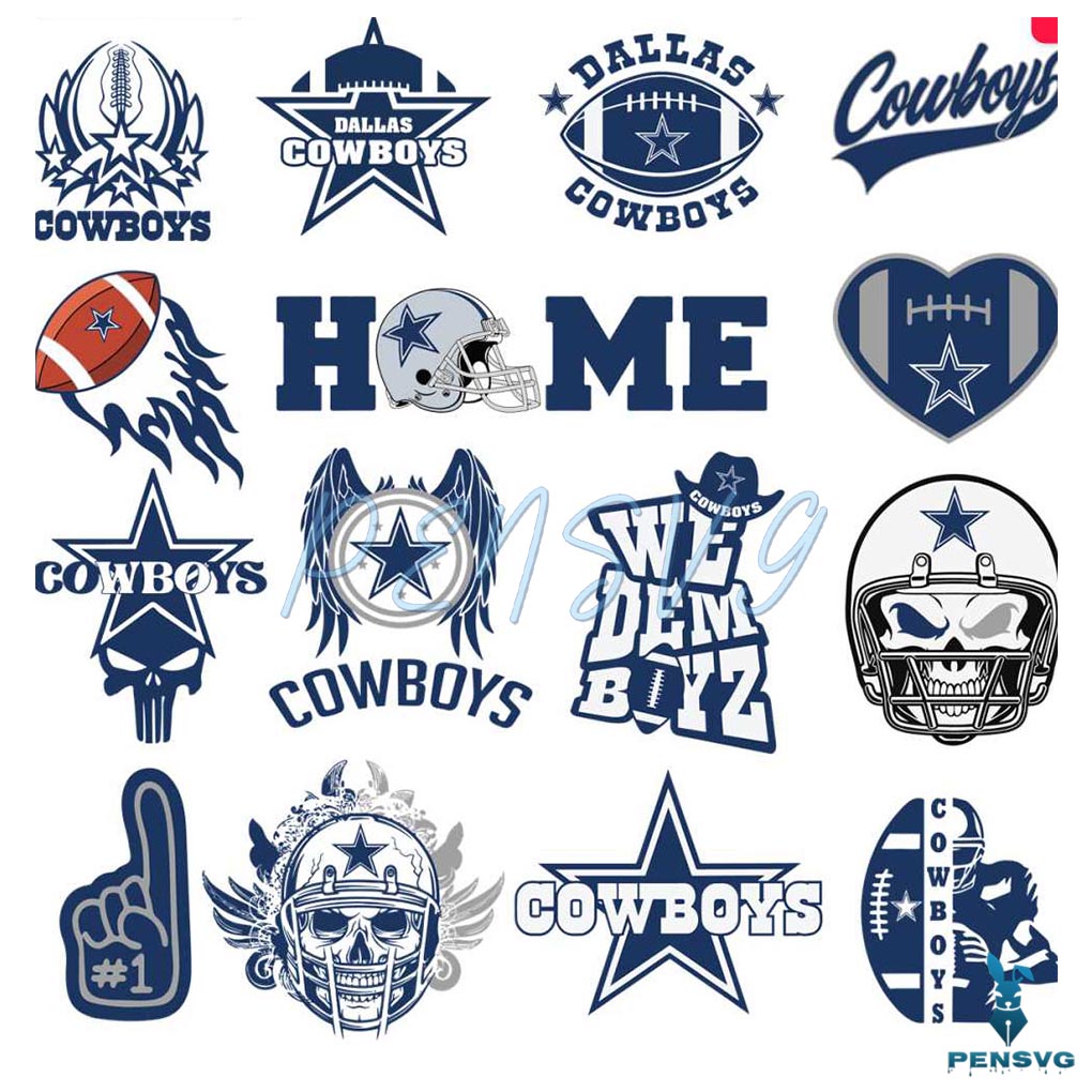 Dallas Cowboys Svg Bundle Filles