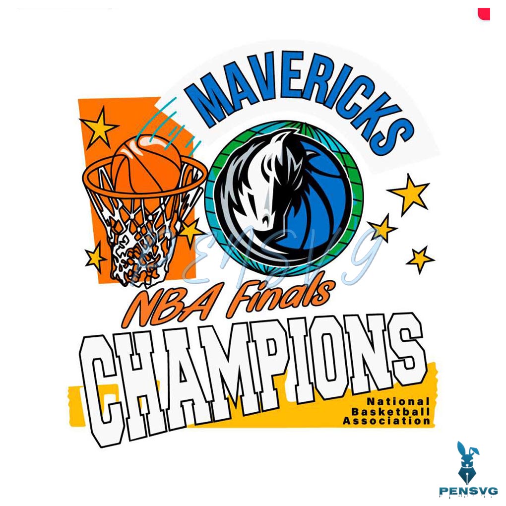 Dallas Mavericks NBA Finals Champions SVG