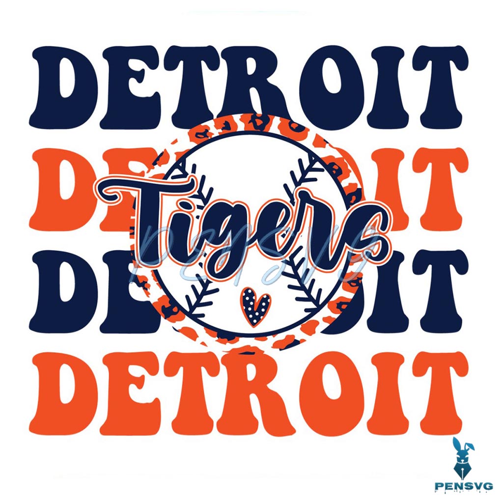 Detroit Tigers Baseball MLB SVG