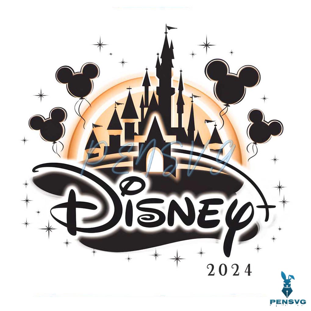Disney 2024 Mickey Balloons PNG