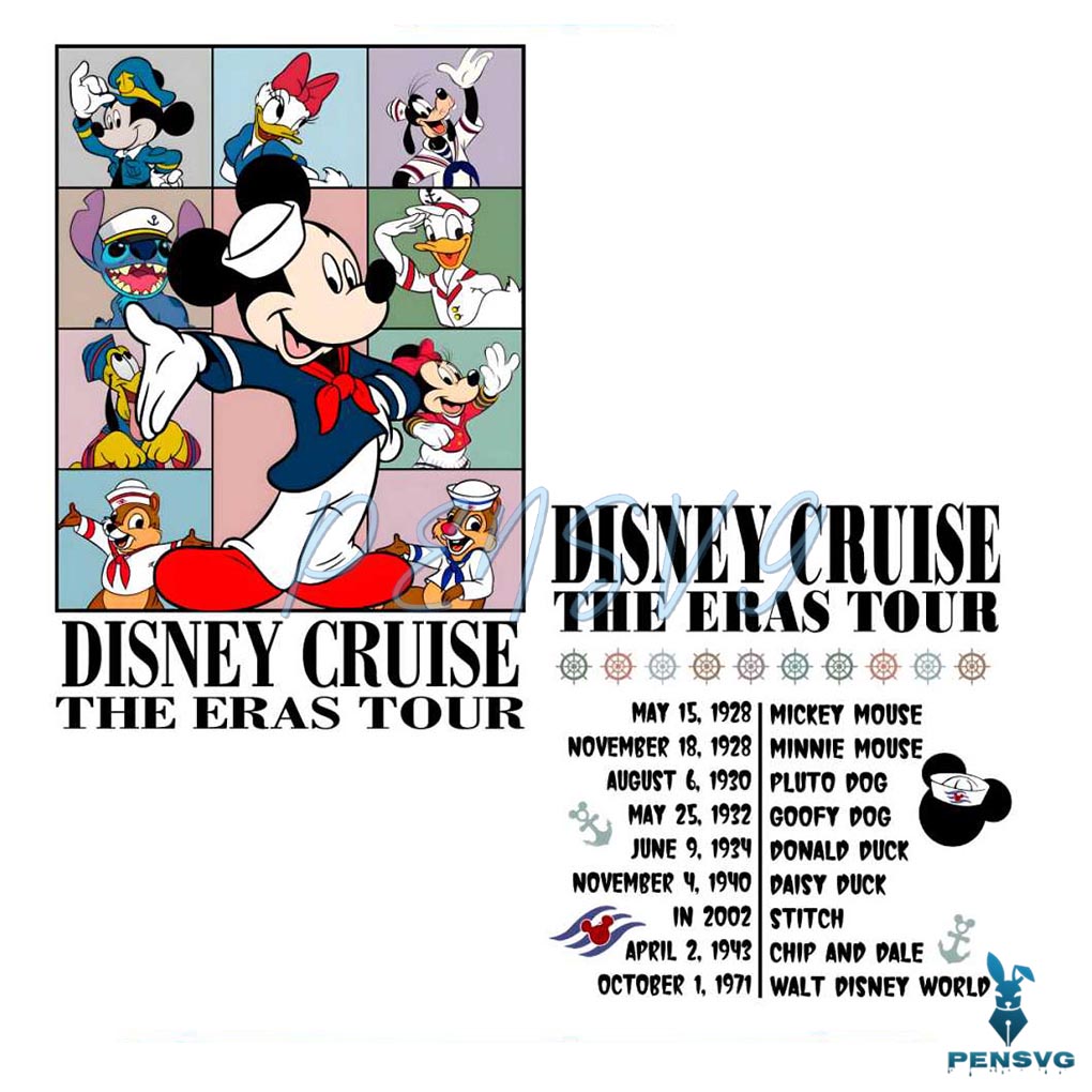 Disney Cruise The Eras Tour Mickey And Friends PNG