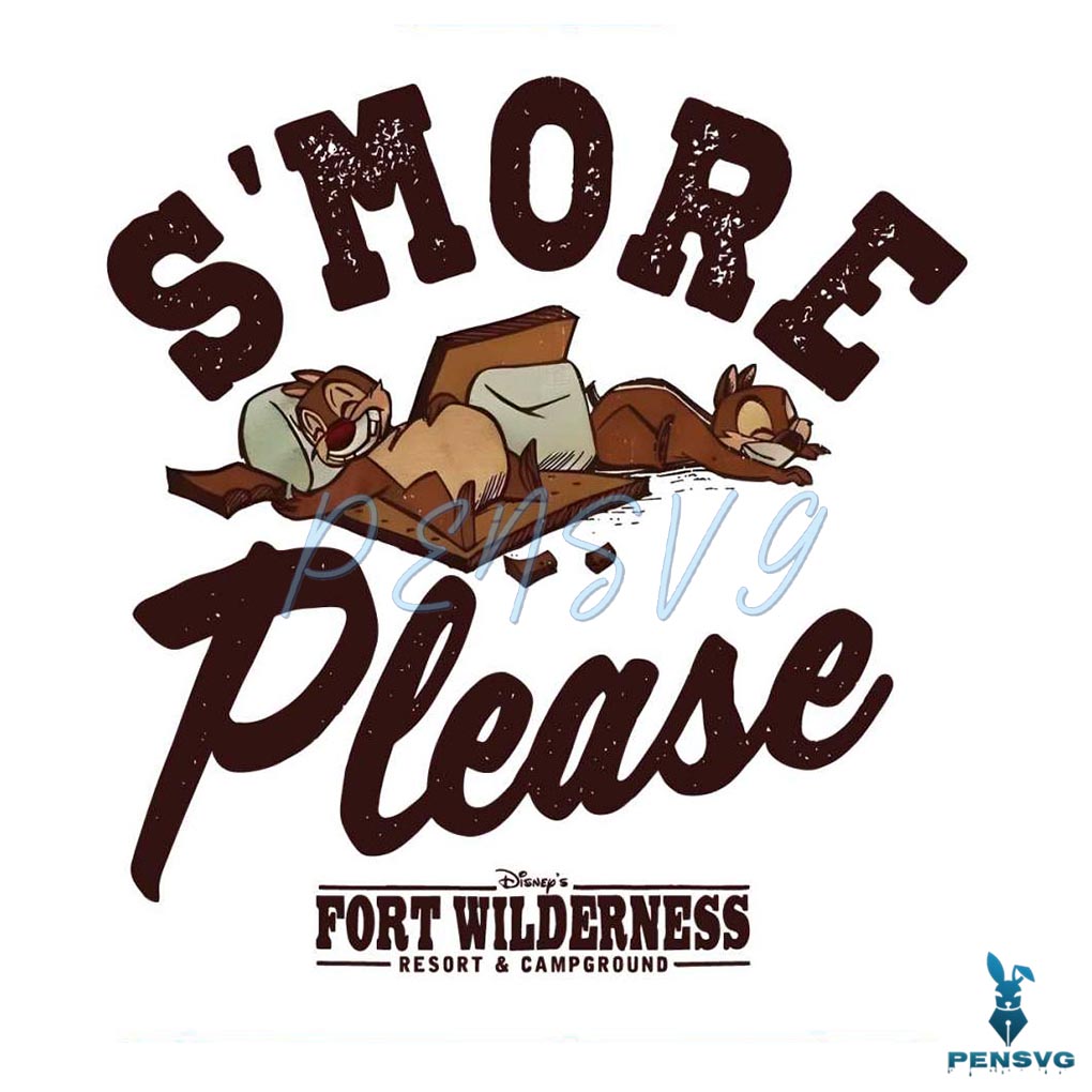 Disney Happy Camper Smore Please Chip N Dale PNG File