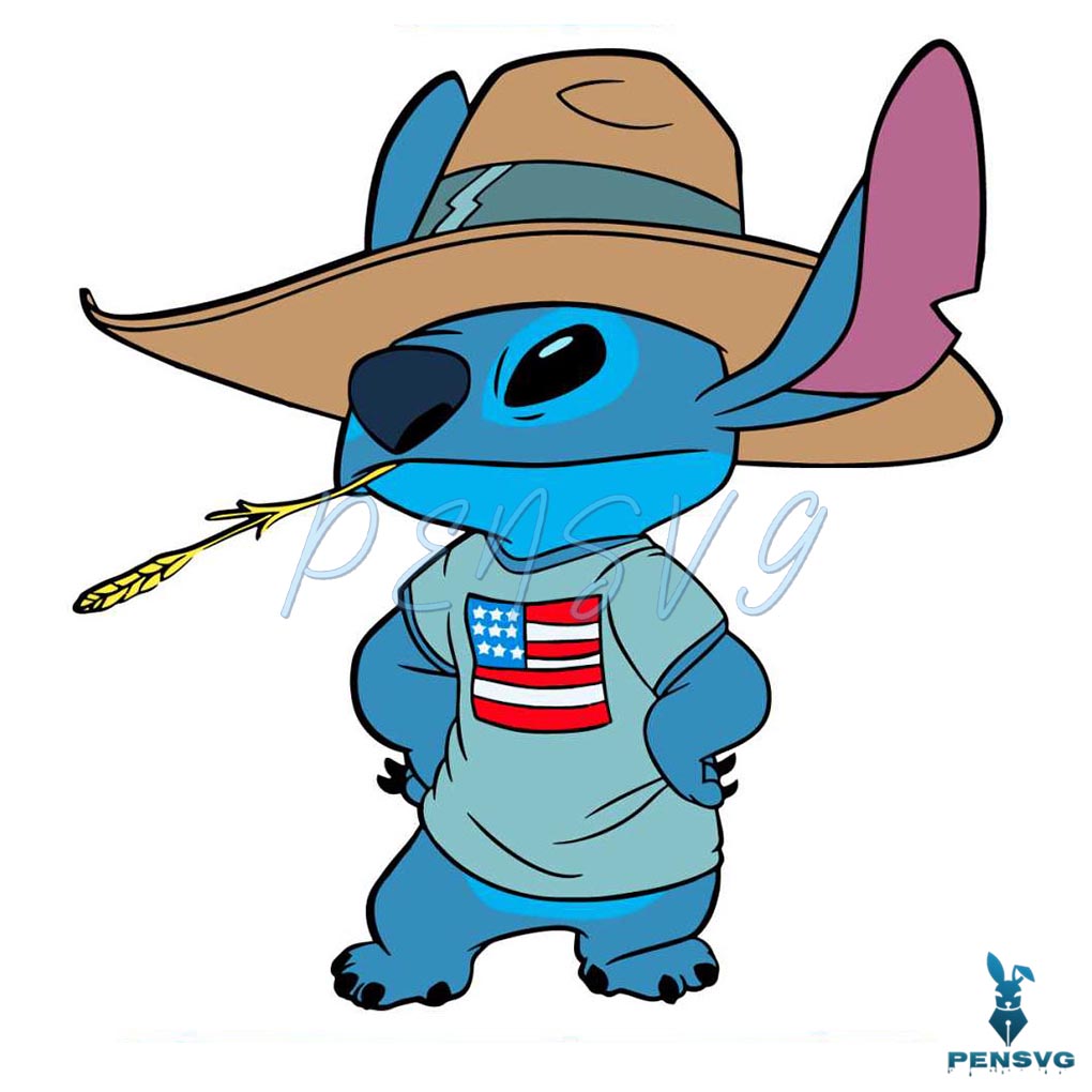 Disney Lilo And Stitch 4th Of July SVG