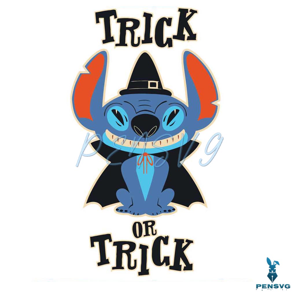 Disney Lilo And Stitch Trick Or Treat SVG Digital Cricut File