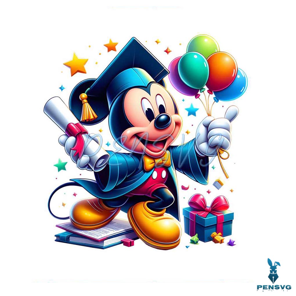 Disney Mickey Graduation Balloons PNG