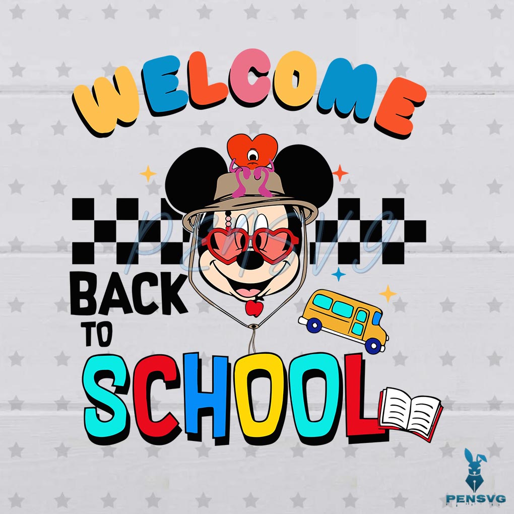 Disney Mickey Mouse Welcome Back To School Svg Digital Files