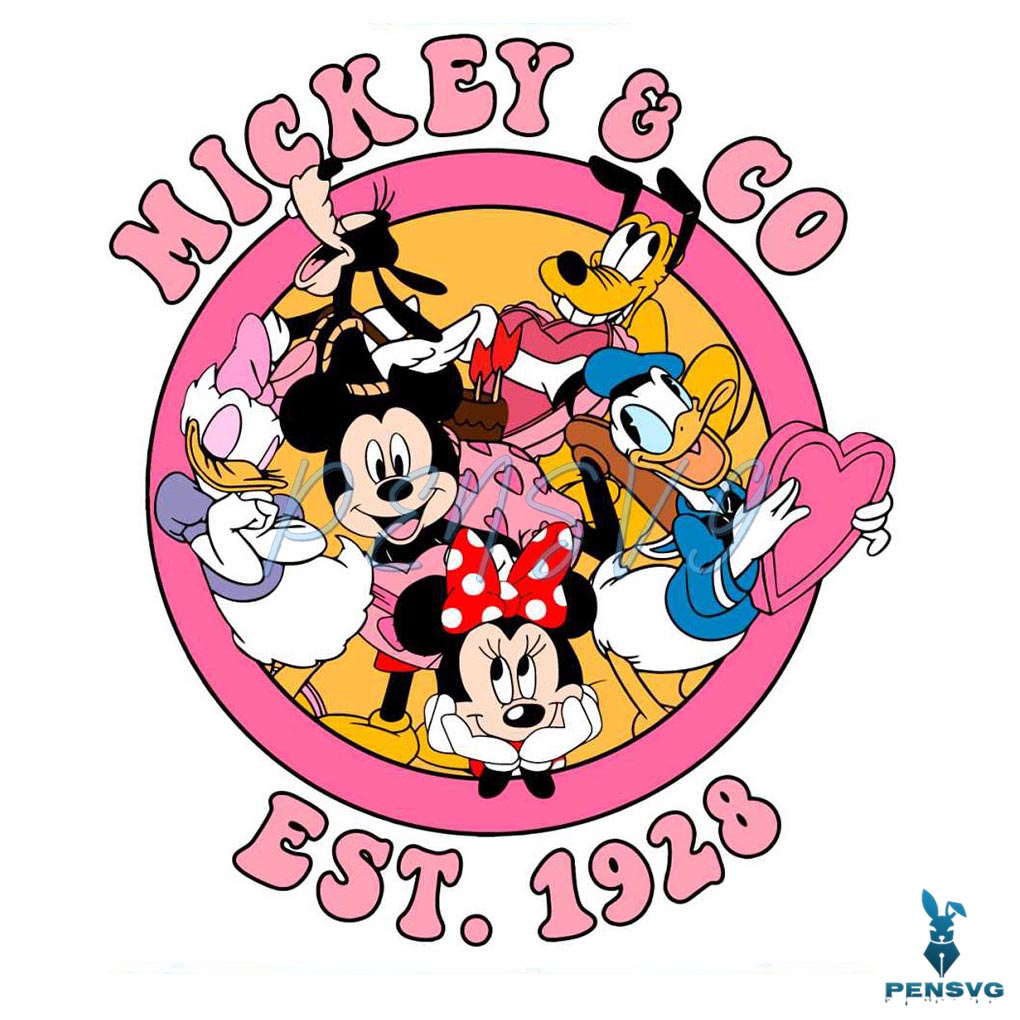 Disneyland Mickey And Co Est 1928 SVG
