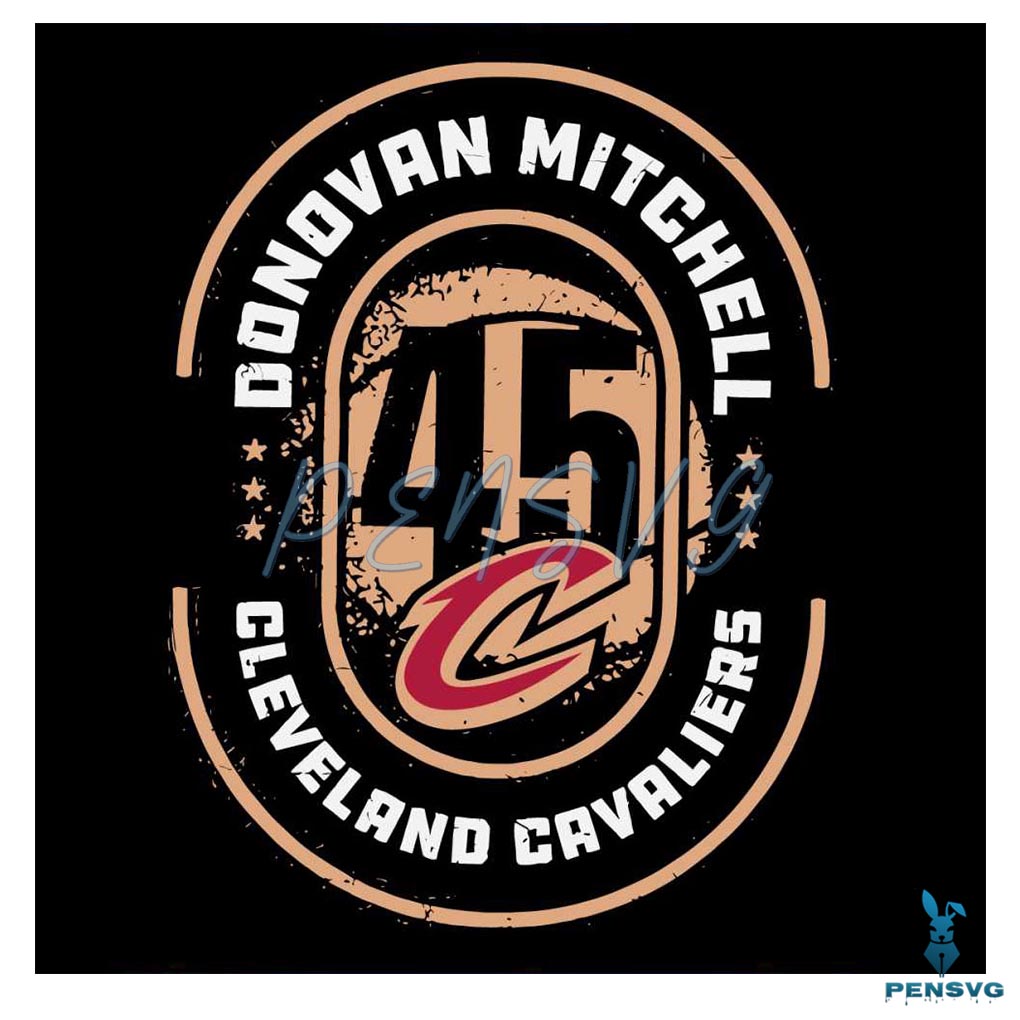 Donovan Mitchell Cleveland Cavaliers SVG