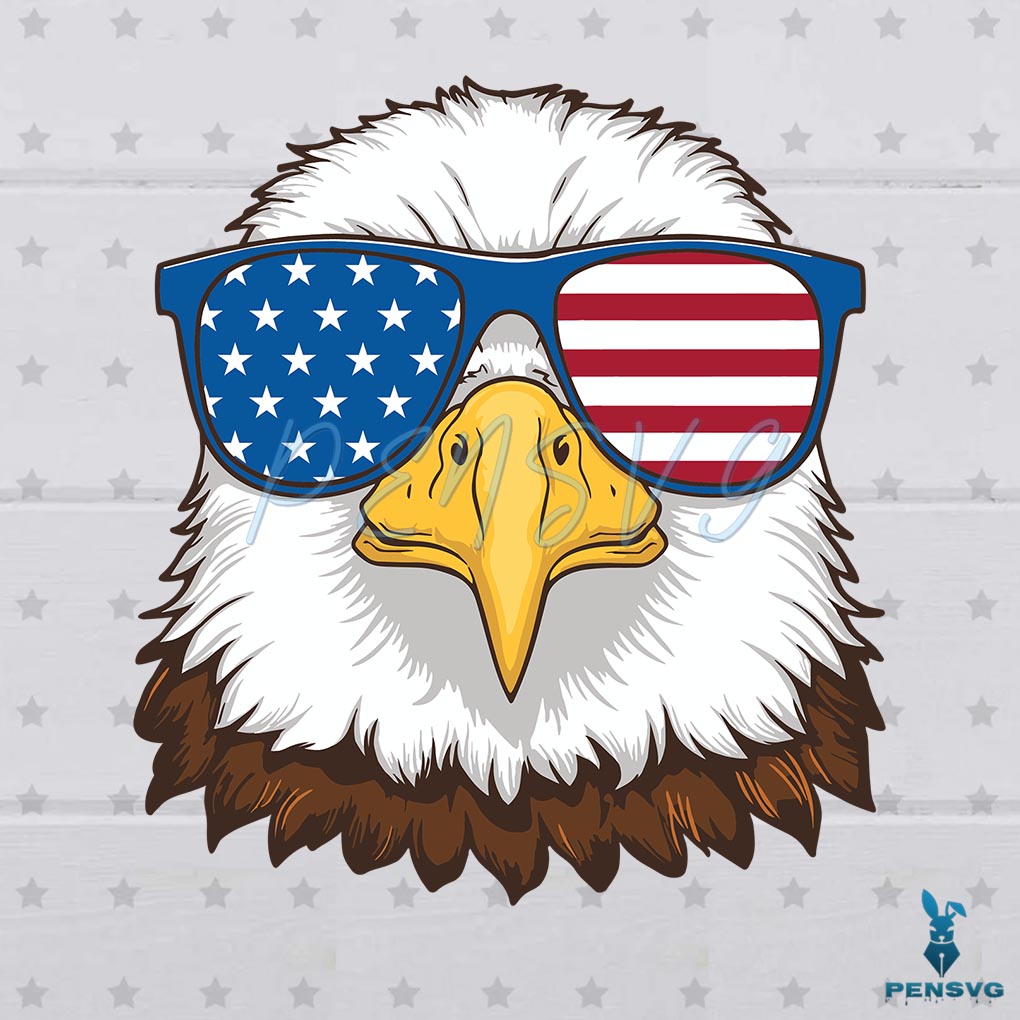Eagle 4th Of July American Flag SVG