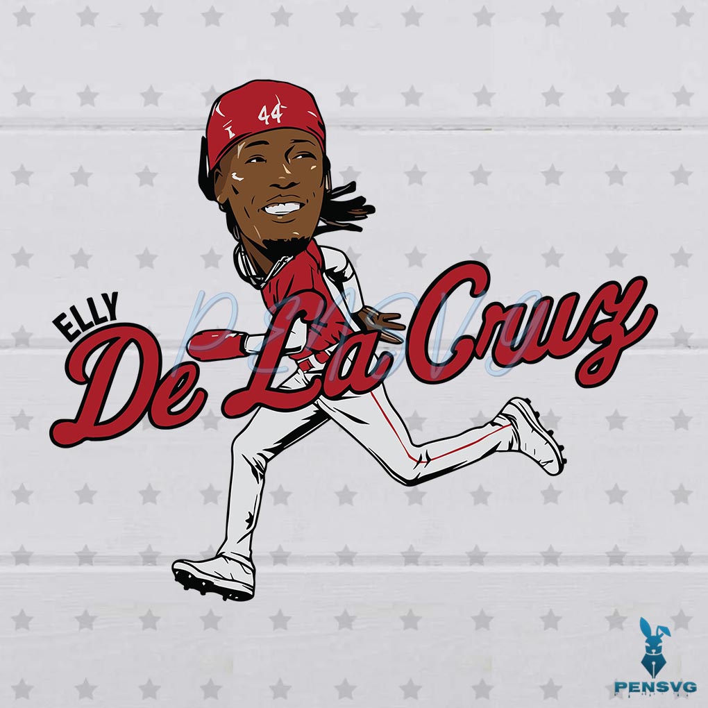 Elly De La Cruz Cincinnati Reds Football Player SVG