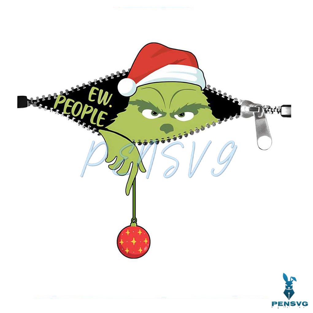 Ew People Merry Grinchmas PNG