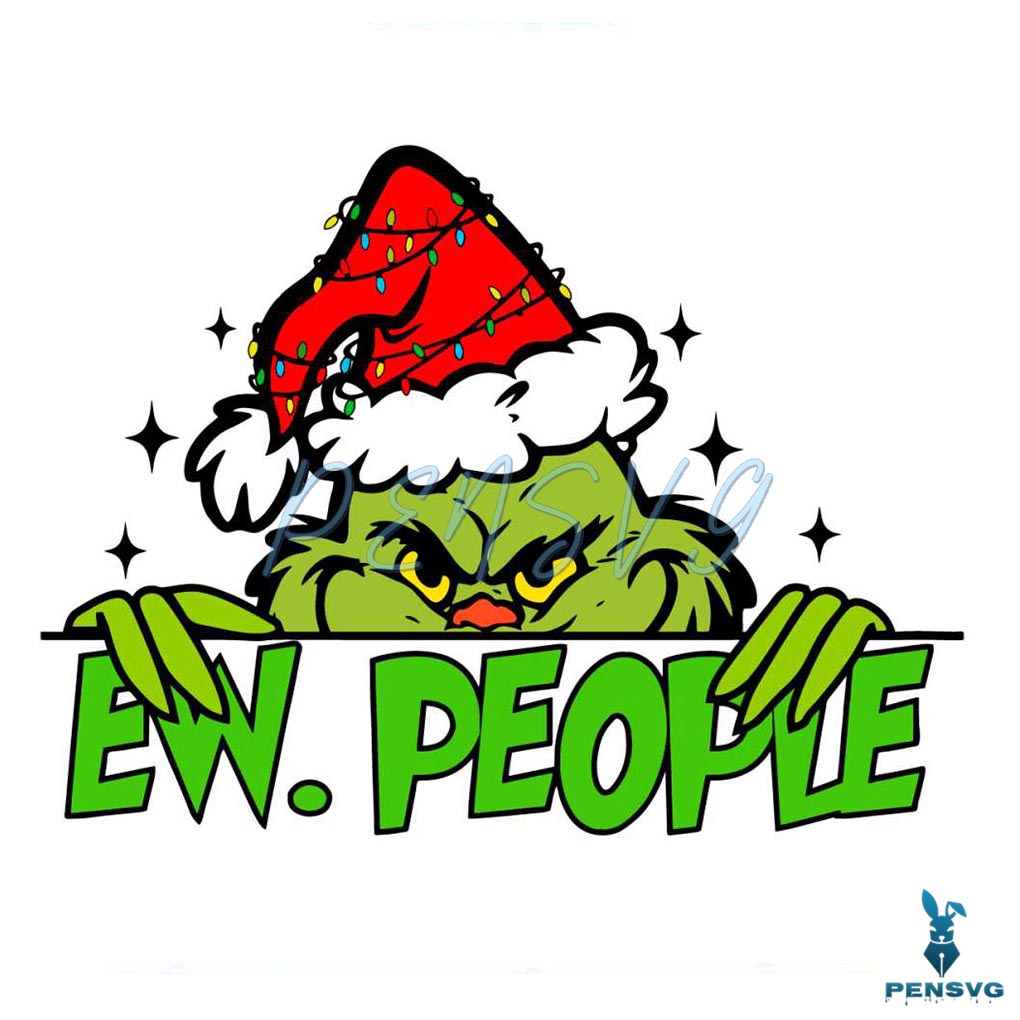 Ew People Whoville Christmas Lights SVG