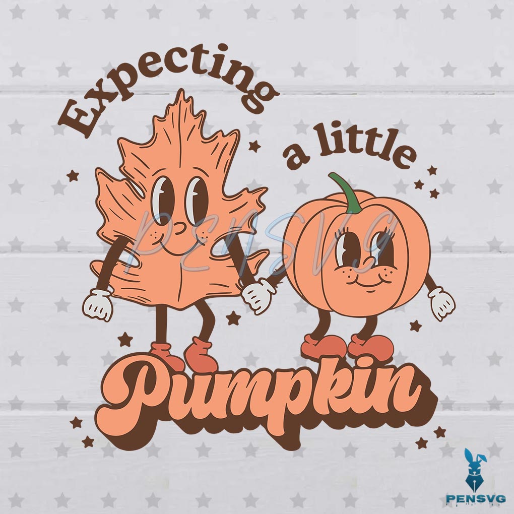 Fall Pregnancy Announcement Expecting A Little Pumpkin SVG