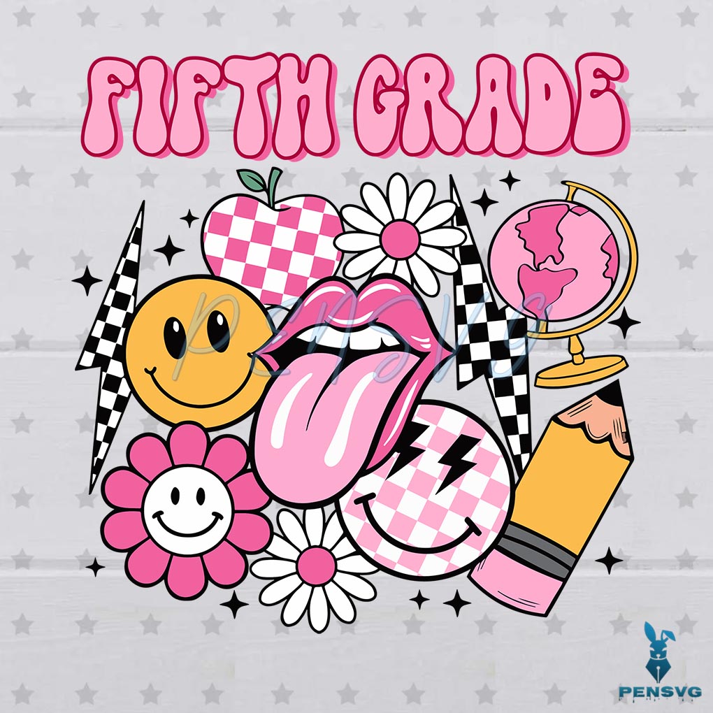 Fifth Grade Cute First Day Of School SVG Digital File