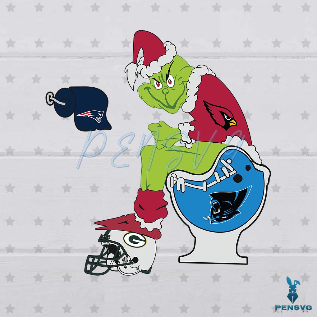 Free Arizona Cardinals Grinch Best SVG NFL Team Cutting Digital File
